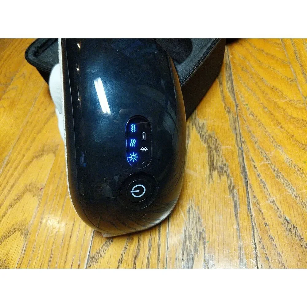 Eyeology Eye Massager with Heat, Vibrating‎ Eye Mask for Fatigue Relief Black